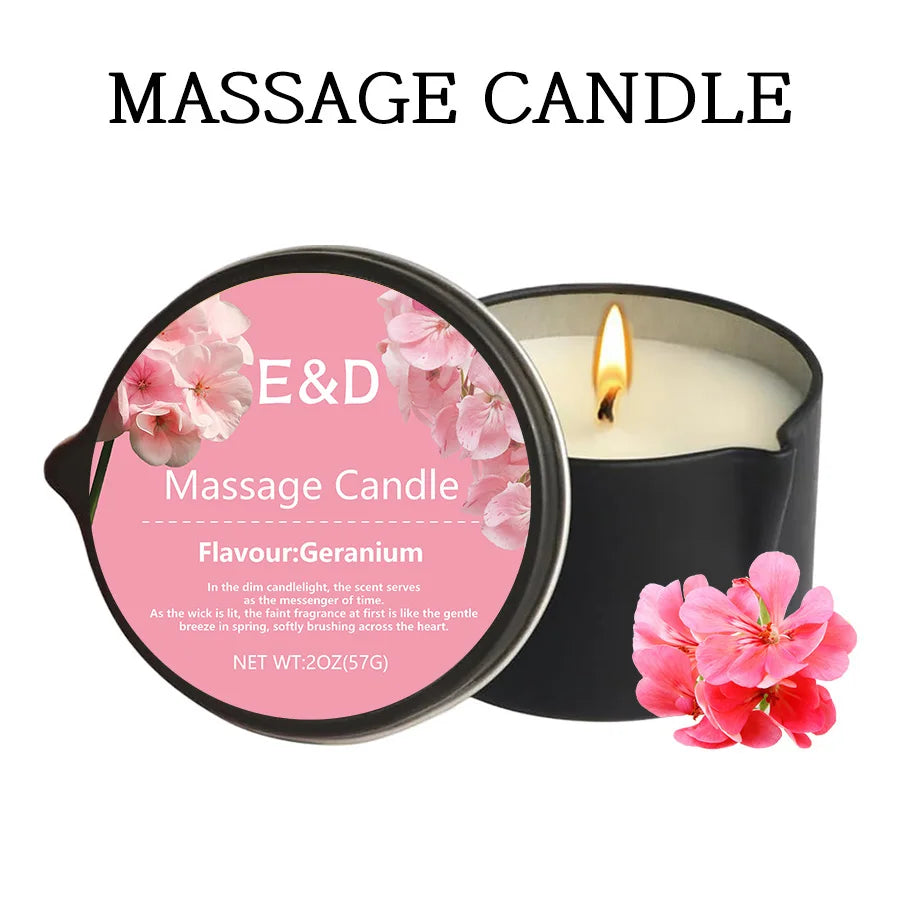 Massage Oil Candle,For Stress Relief and Skin Moisturizing,Scented Candles Aromatherapy SM Product Spa Essentials,Luxury Candles