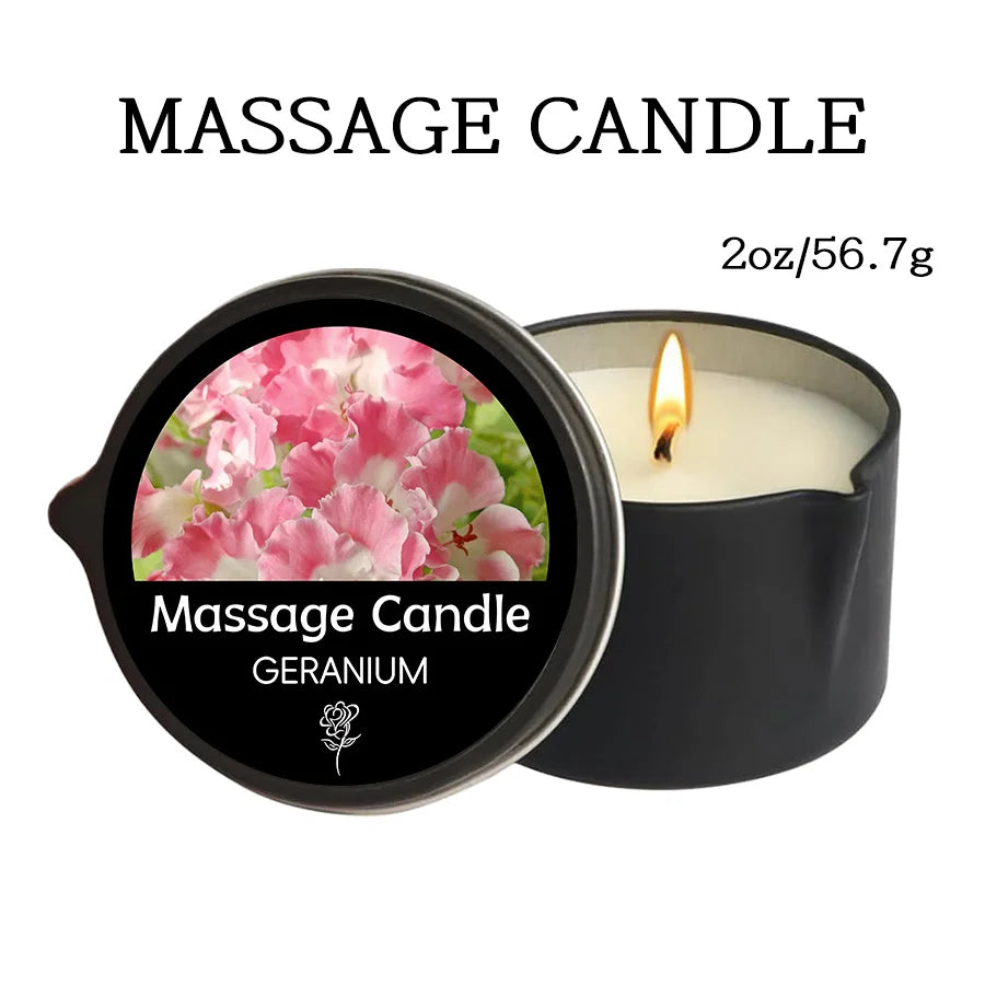 Massage Oil Candle,For Stress Relief and Skin Moisturizing,Scented Candles Aromatherapy SM Product Spa Essentials,Luxury Candles