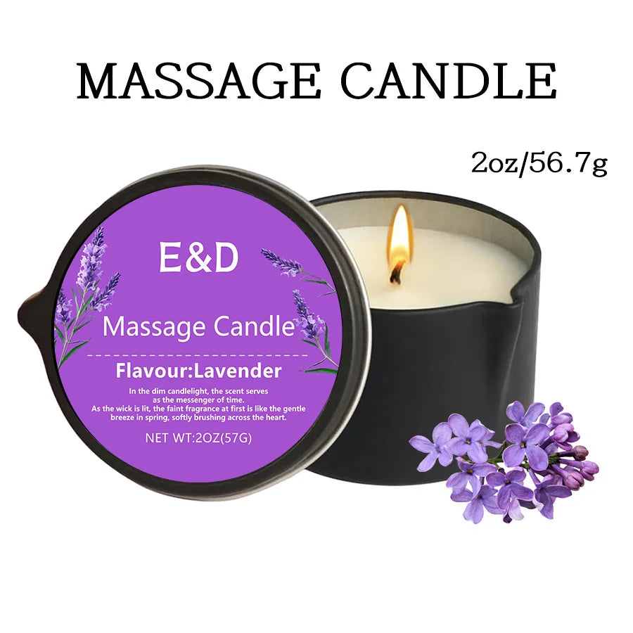 Massage Oil Candle,For Stress Relief and Skin Moisturizing,Scented Candles Aromatherapy SM Product Spa Essentials,Luxury Candles