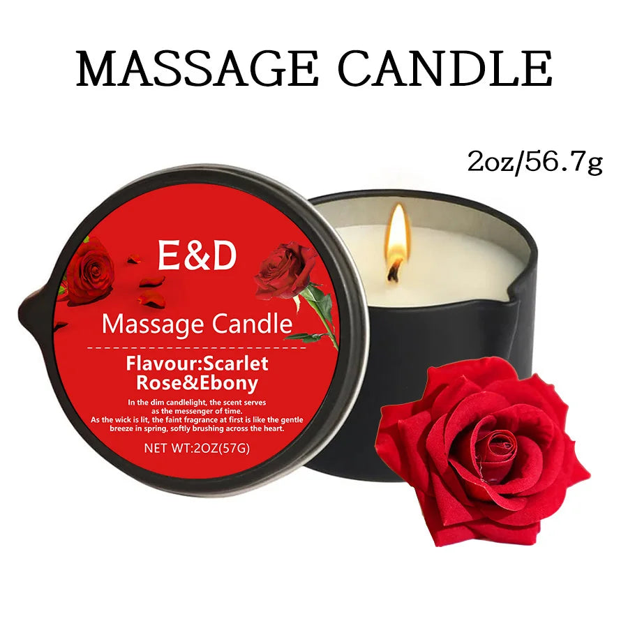 Massage Oil Candle,For Stress Relief and Skin Moisturizing,Scented Candles Aromatherapy SM Product Spa Essentials,Luxury Candles