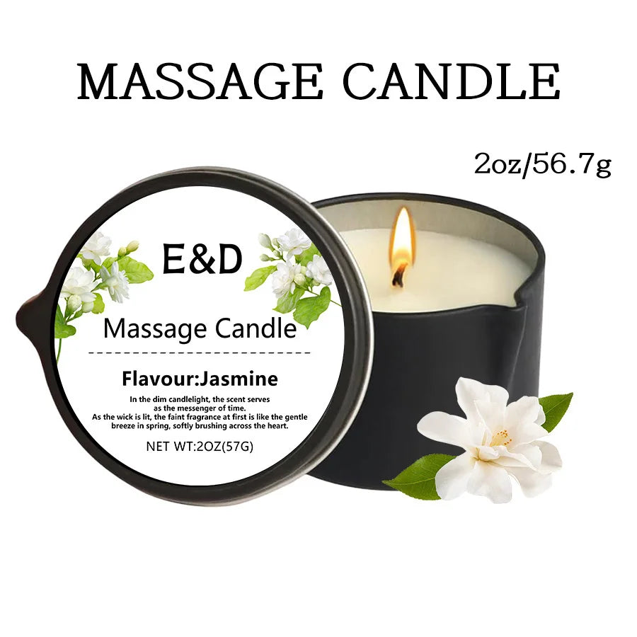 Massage Oil Candle,For Stress Relief and Skin Moisturizing,Scented Candles Aromatherapy SM Product Spa Essentials,Luxury Candles