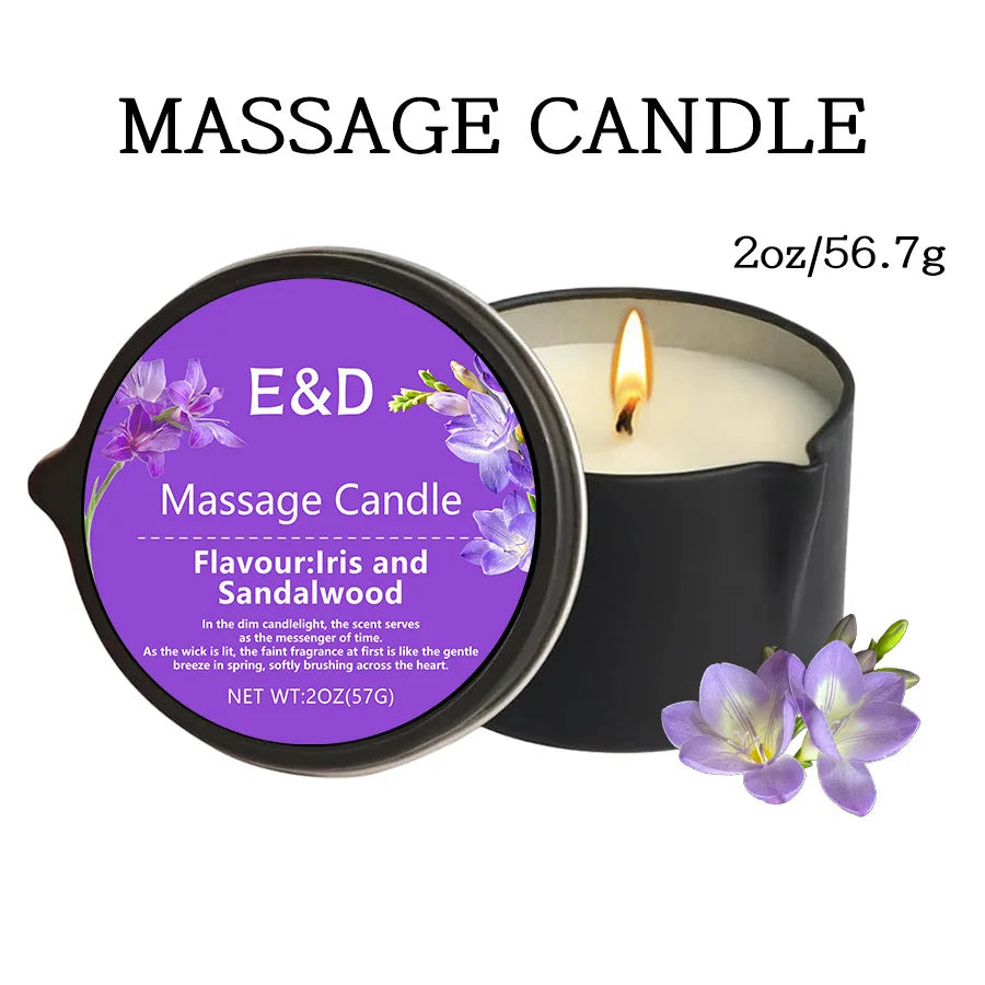 Massage Oil Candle,For Stress Relief and Skin Moisturizing,Scented Candles Aromatherapy SM Product Spa Essentials,Luxury Candles